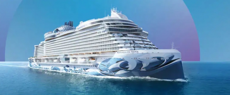 Travel X A large cruise ship, like a floating resort, sails on calm blue waters under a clear sky, offering the perfect vacation experience. Book Your Trip With Travel X